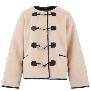 Popski London Cream and Black Jacket (size small)